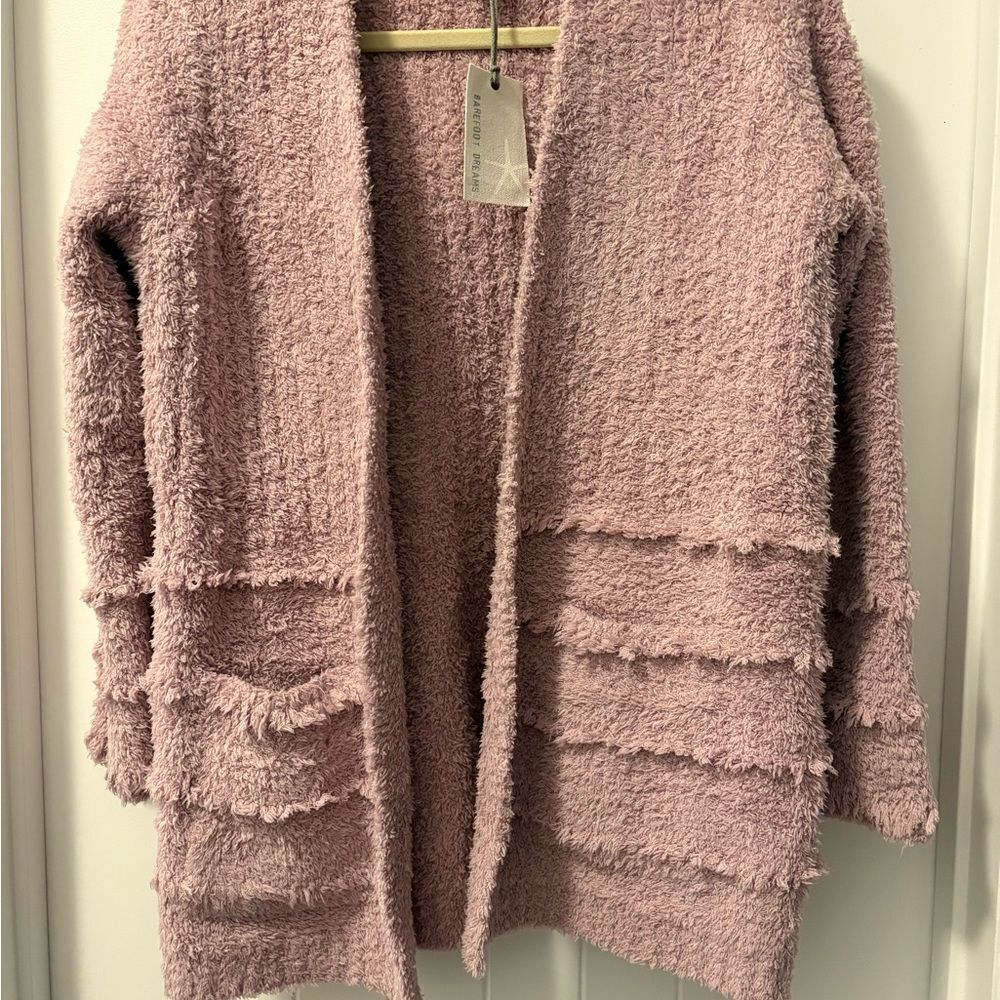 Barefoot Dreams CozyChic Boardwalk Open Cardigan Size Small NWT - Picture 2 of 5